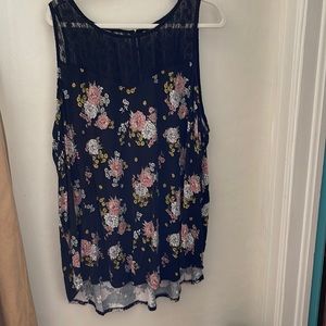 Gently used torrid top with lace embellishments